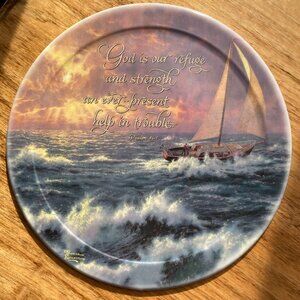 Thomas Kinkade Perseverance Bradford Exchange Plate